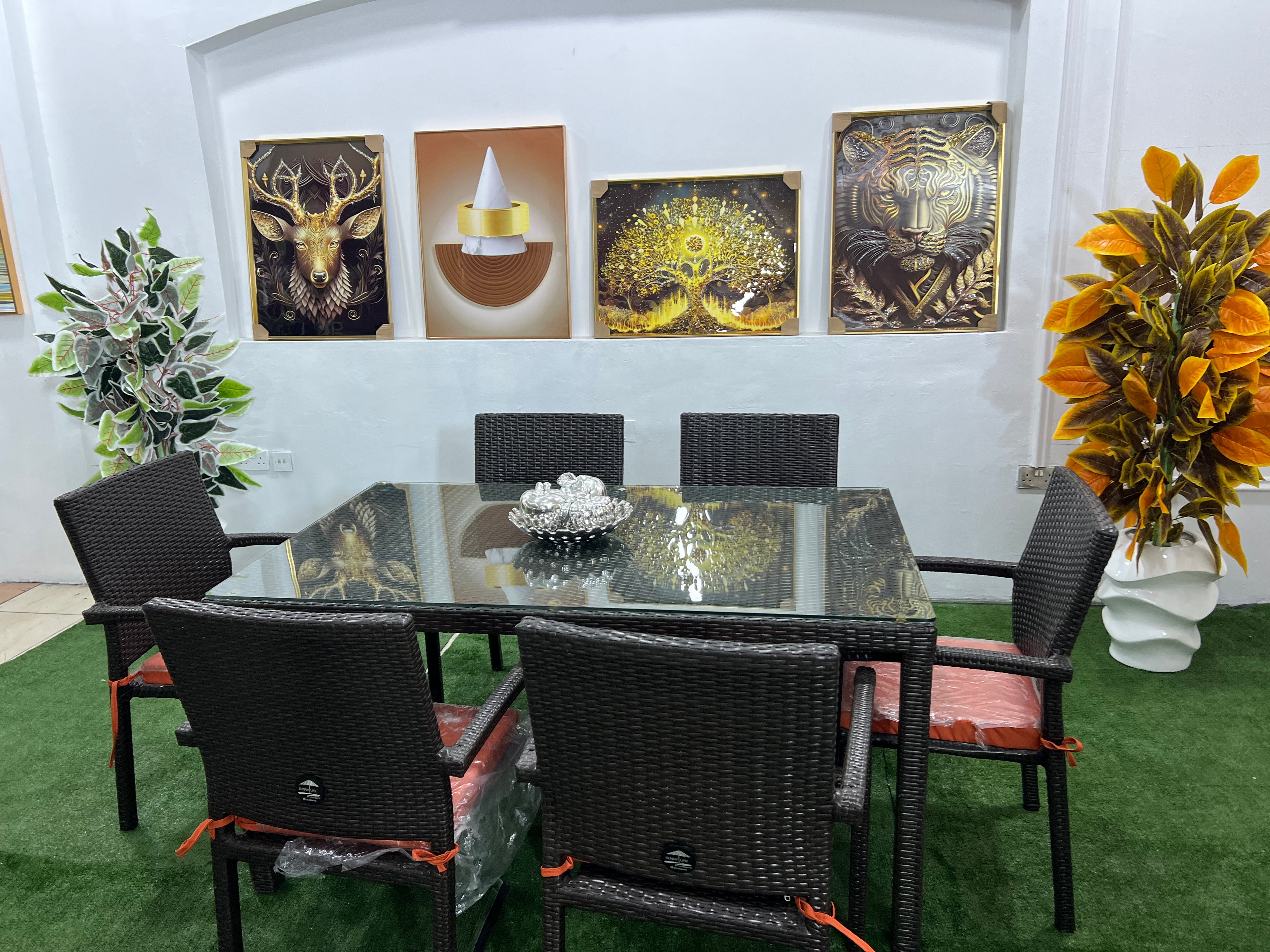 Outdoor Patio Dining Set (Glass Top Collection)