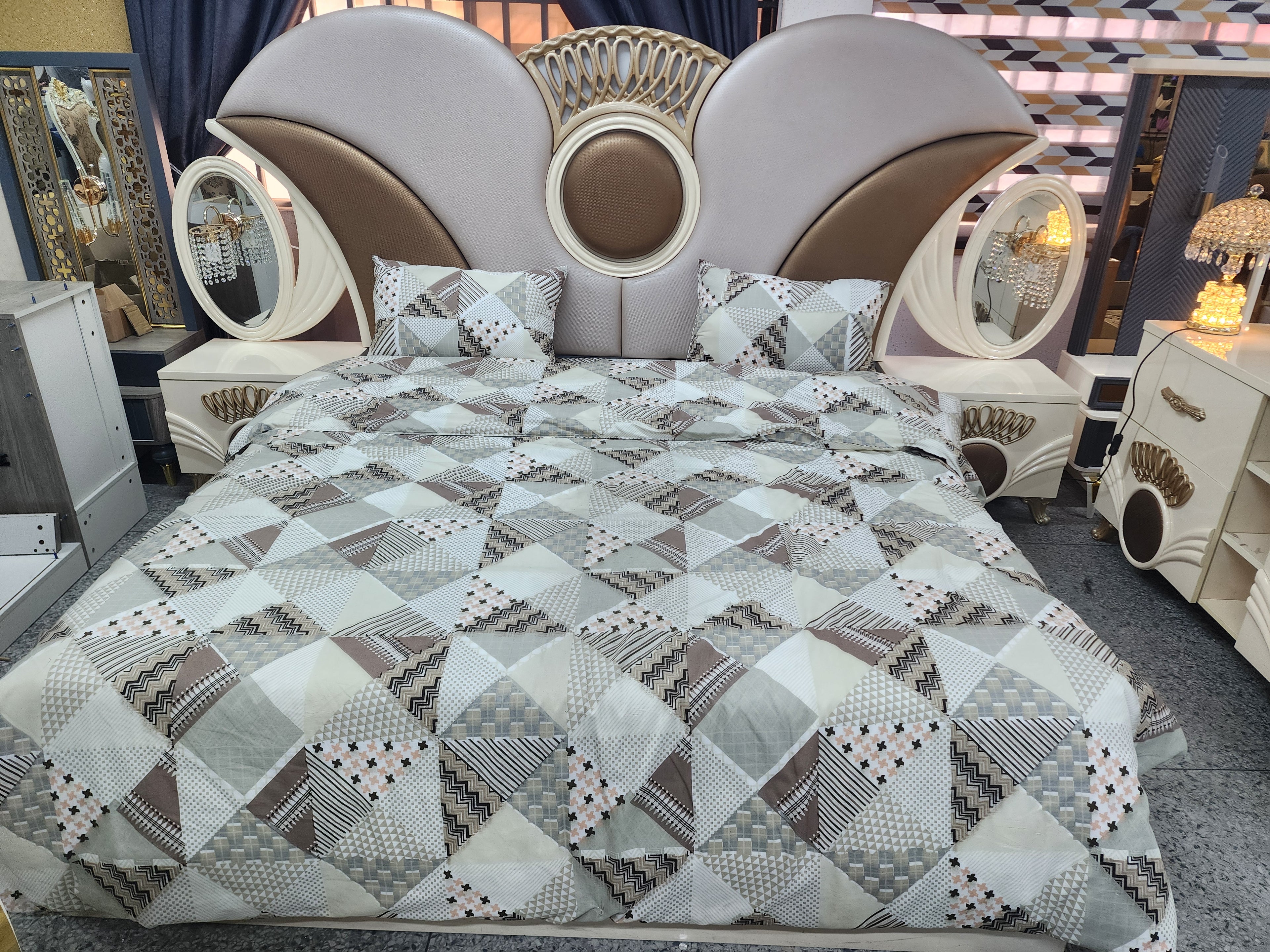 Luxury Royal Panel Bed Frame (Modern Design)