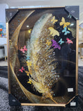 Luxury Feather Wall Art Frame