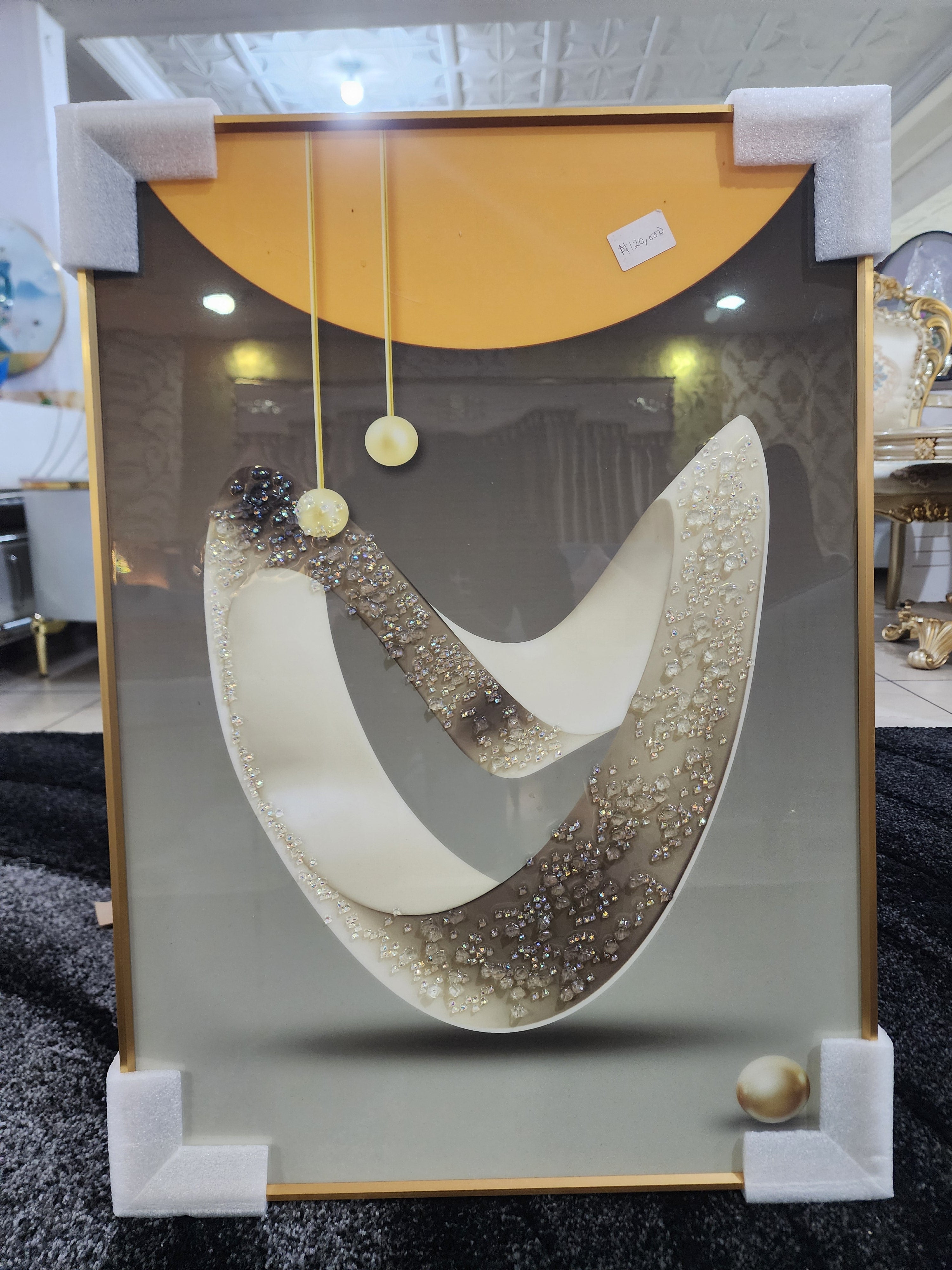 Abstract Gold Wall Art