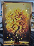 Golden Tree Luxury Wall Art Frame