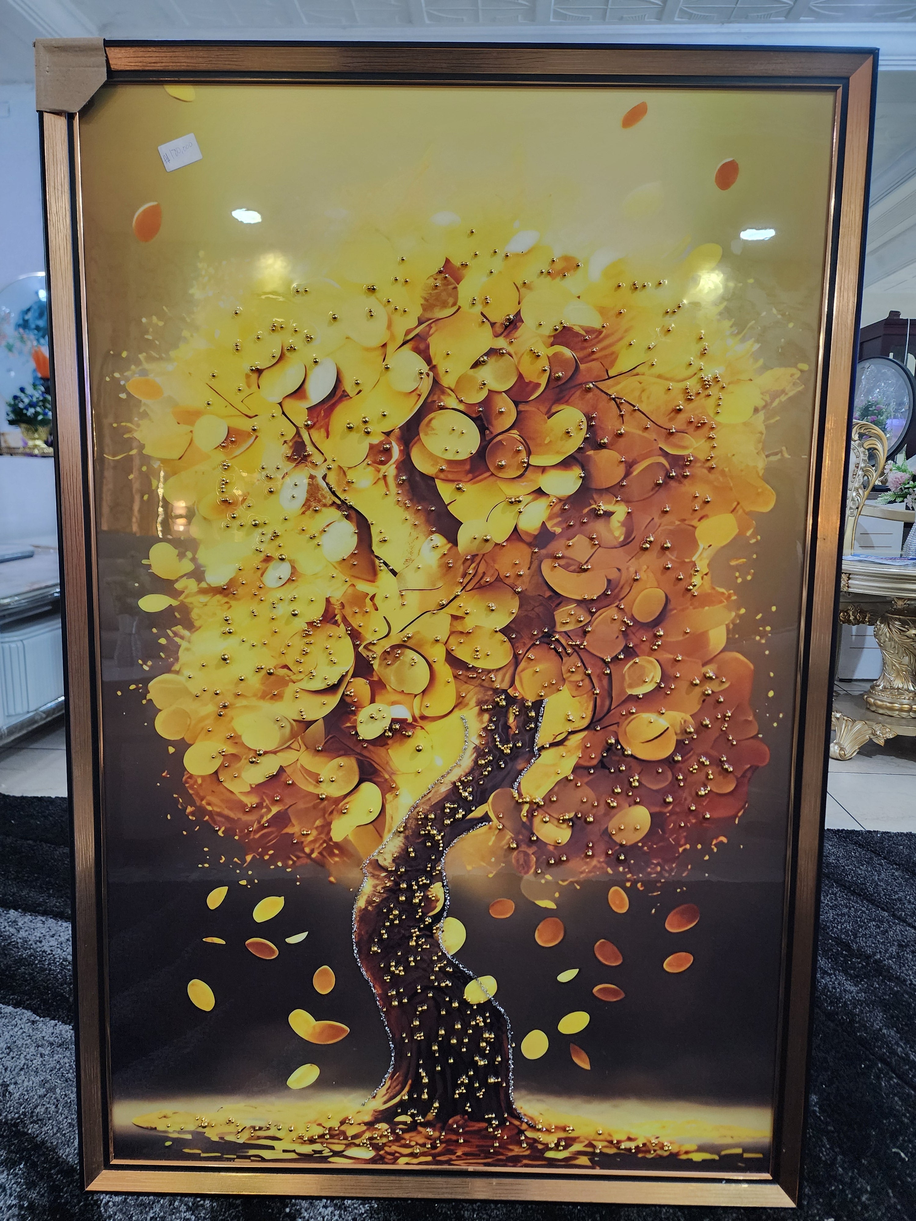 Golden Tree Luxury Wall Art Frame