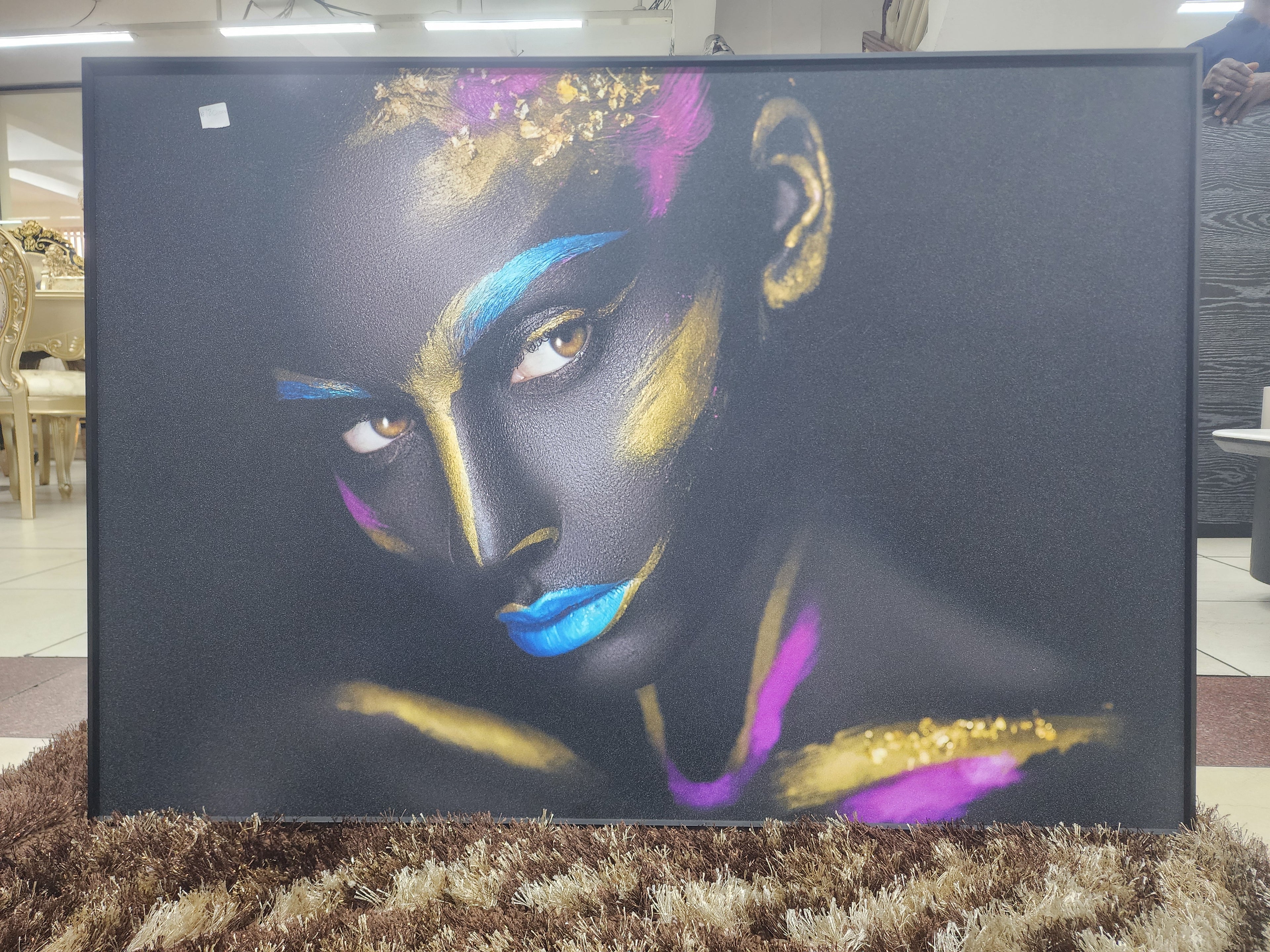 Elegant African Lady Wall Art Frame