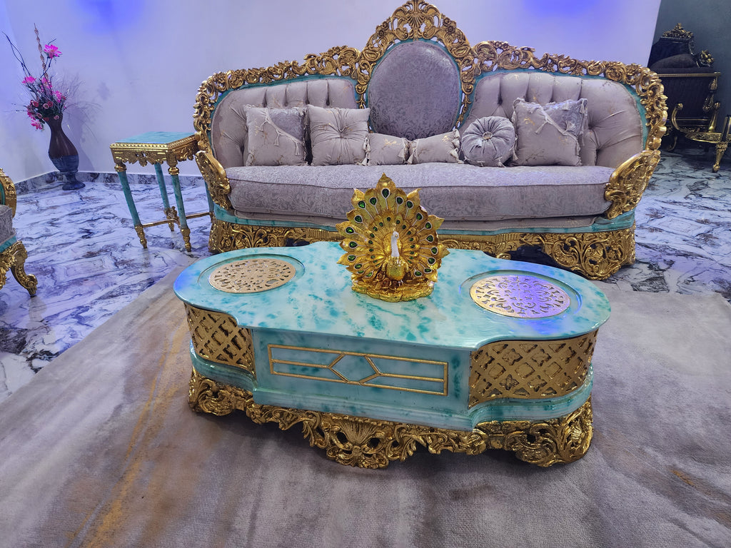 Royal Gold  & Luxury Sofa Set (Palace Edition)