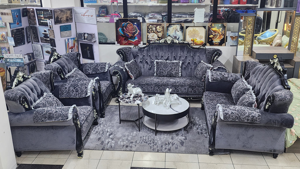 Royal Luxury Fabric Sofa Set