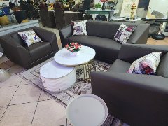 Executive Leather Sofa Set