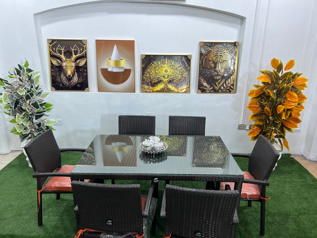 Outdoor Patio Dining Set (Glass Top Collection)
