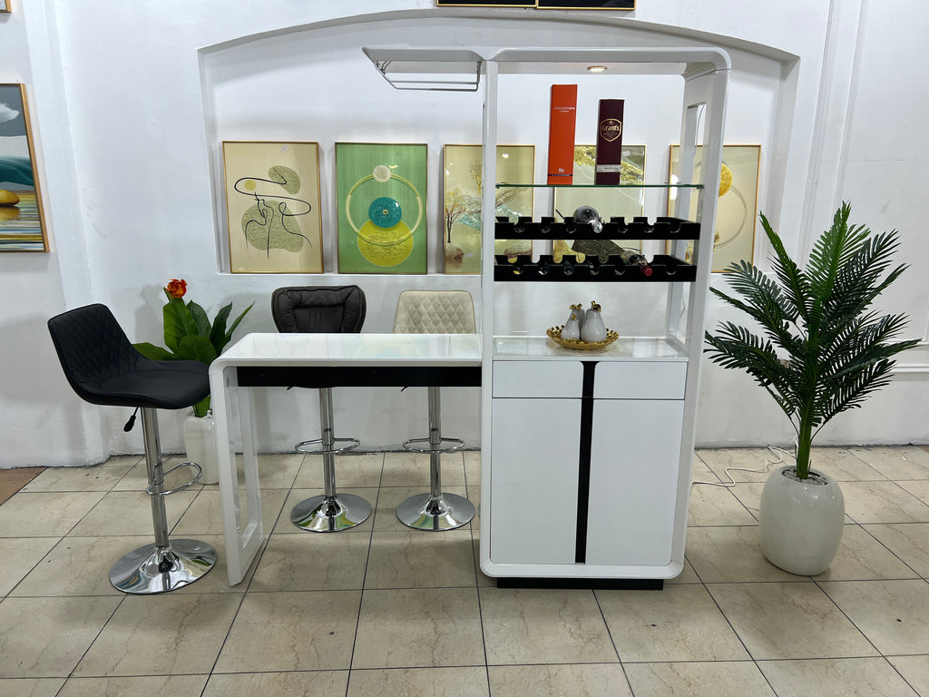 Modern Home Bar Table Set (with Chairs)