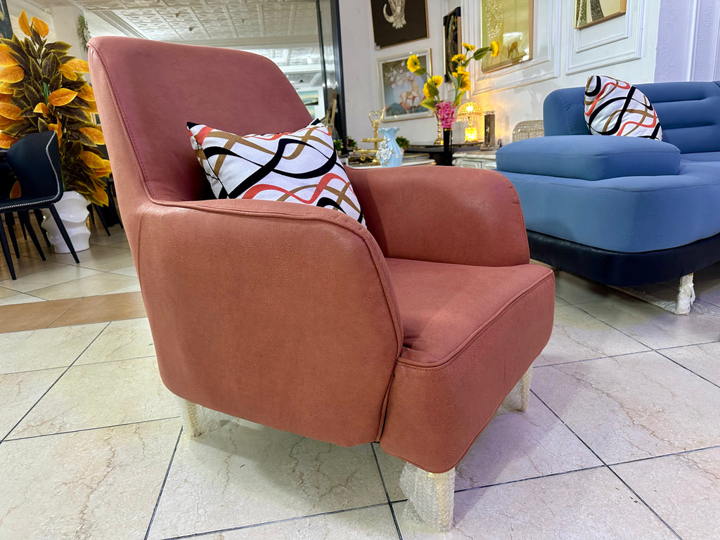 Modern Luxury Living Room Sofa Set (Marble Wall Edition)