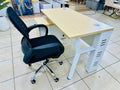 Small modern Office Desk with Ergonomic Chair