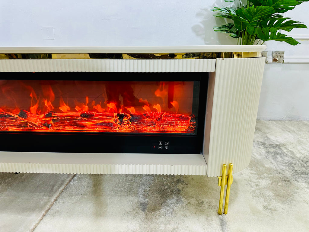 Modern Fireplace TV Stand