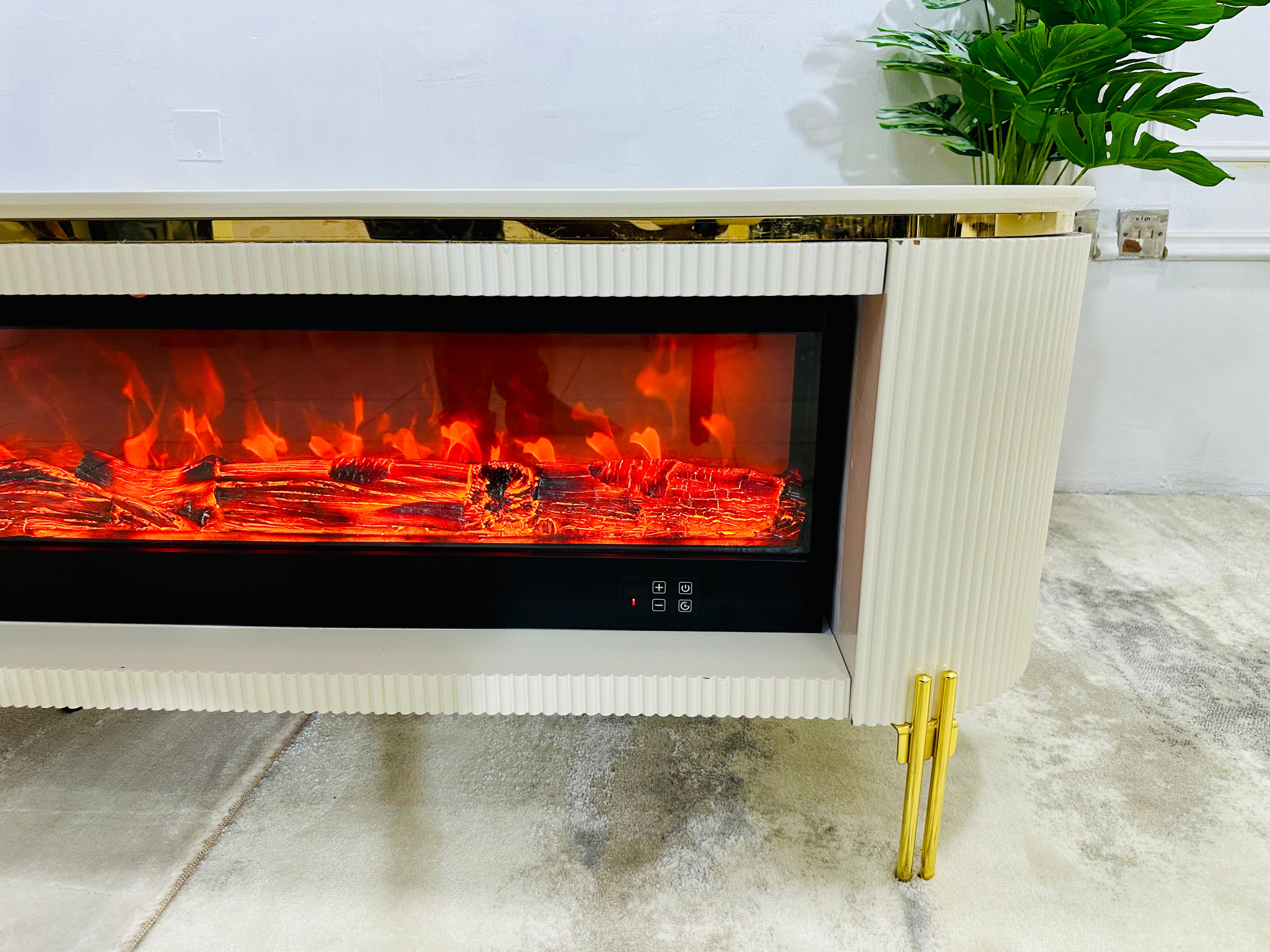 Modern Fireplace TV Stand