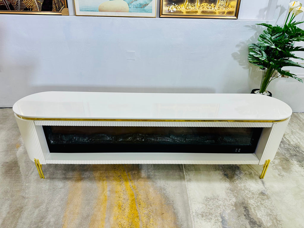 Modern Fireplace TV Stand