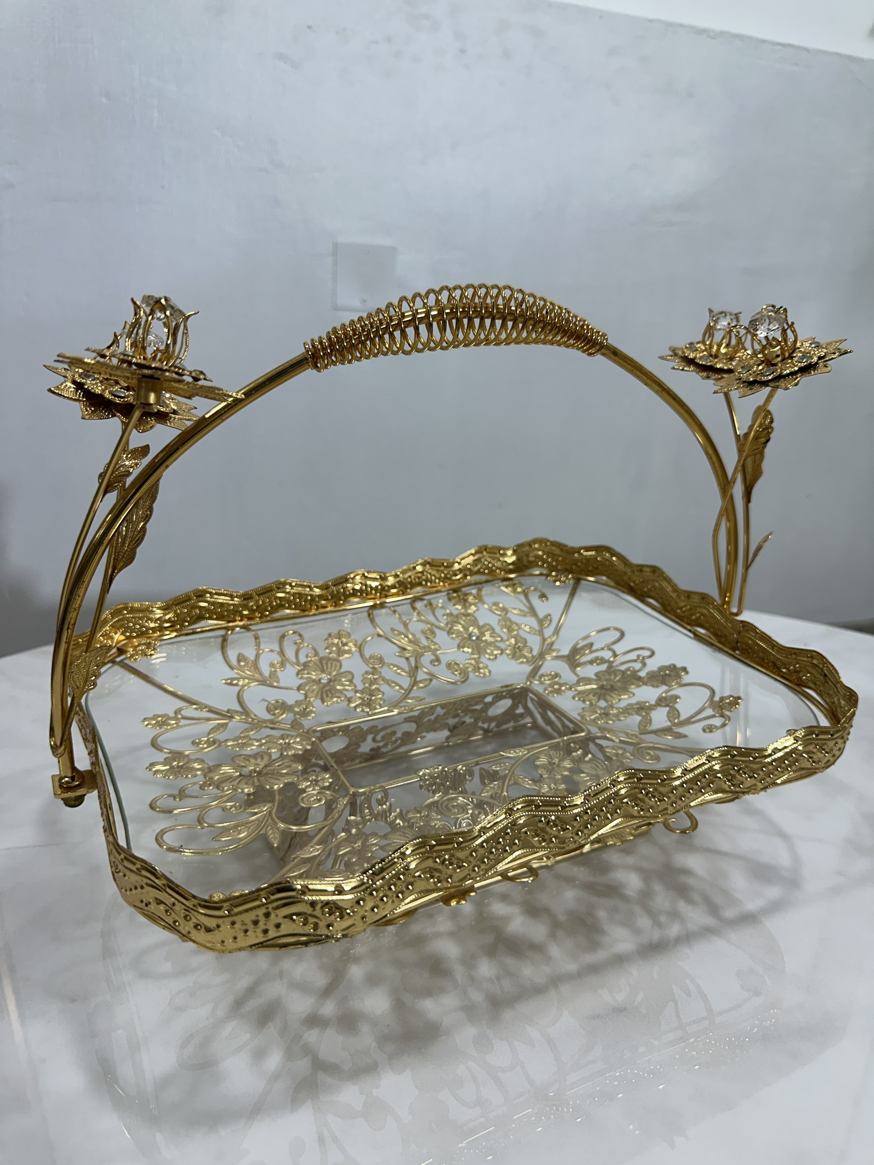 Crystal Serving Basket