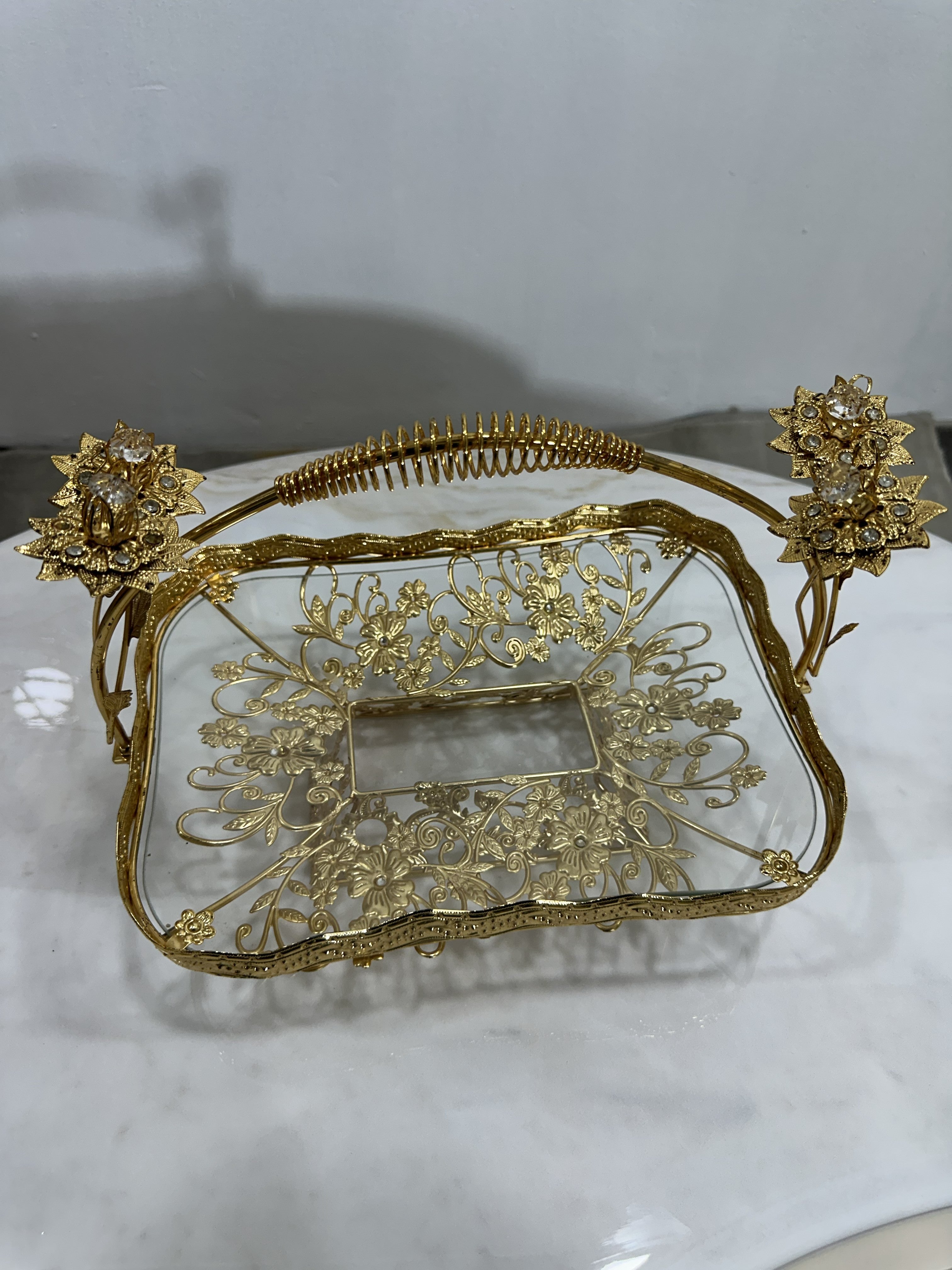 Crystal Serving Basket