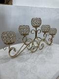 Luxury 5-Light Crystal Candle Holder