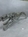 Silver Leopard Decor Figurine