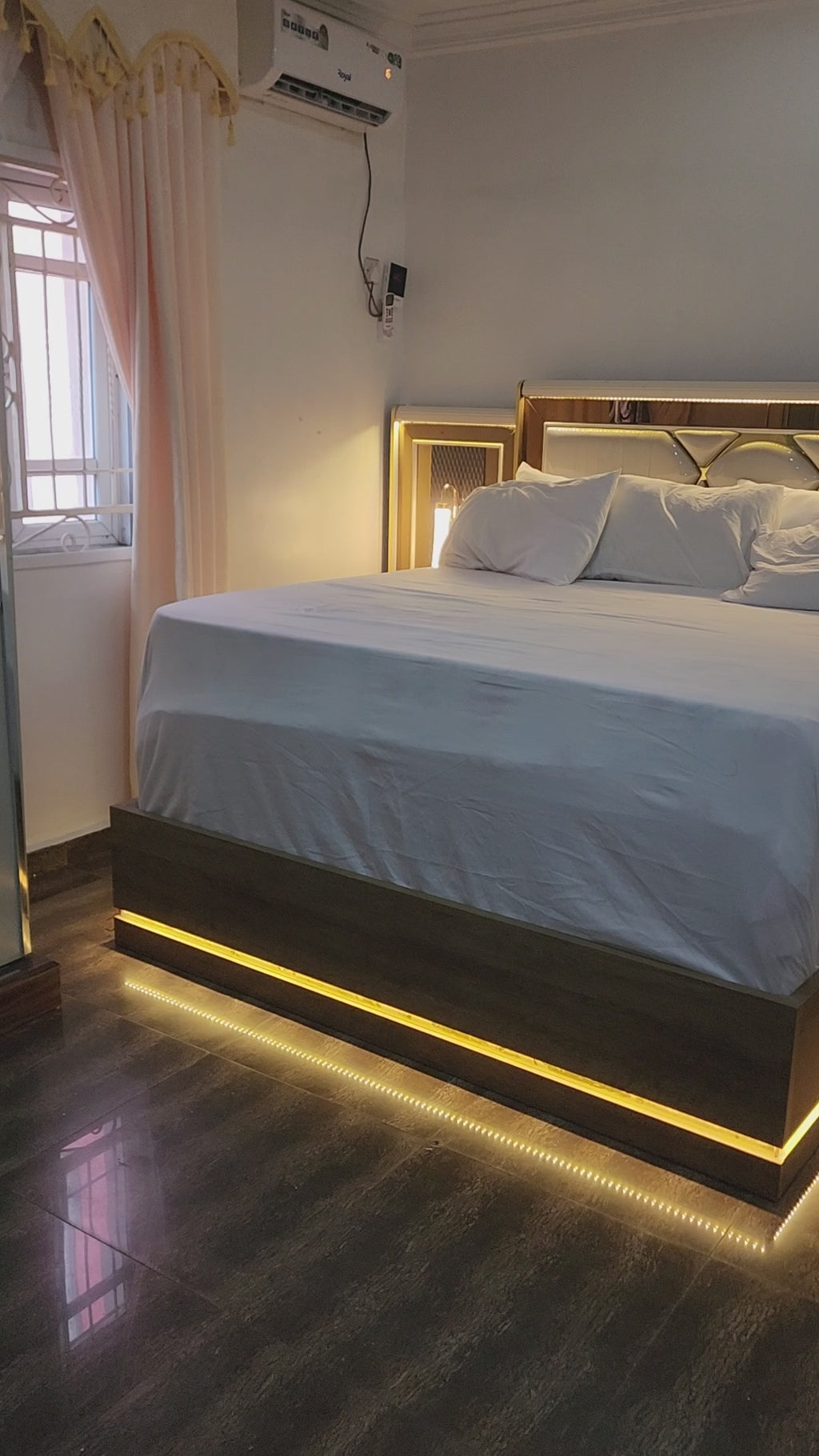 Luxury LED Platform Bed Set (Modern Glow Edition)
