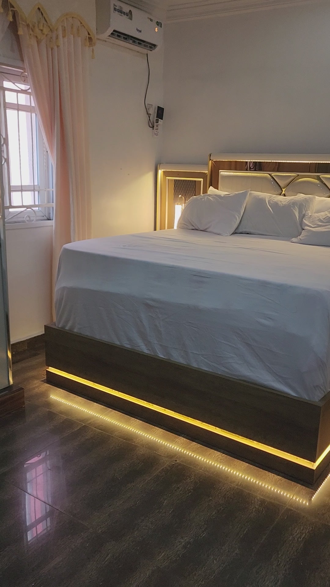 Luxury LED Platform Bed Set (Modern Glow Edition)